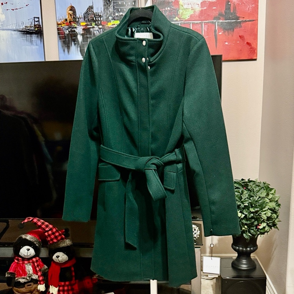 Laundry By Shelli Segal Dark Green Outerwear NWT Size M